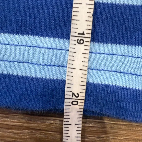 Hanna Andersson 2-Piece Long John Blue Striped Pajama Set, Organic Cotton, sz 10 - Picture 6 of 15